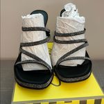 Guess Circus NY by Sam Edelman Black Strappy Heels with Rhinestones Photo 1