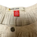 Marine layer  Puff Sleeve Top in Parchment Photo 2