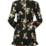 Pins & Needles Black Long Sleeve Floral Romper Small Photo 1
