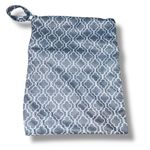 Noras Nursery Wet Bag Diaper Laundry Swim Suit Pouch Stroller Double Zip Gray Photo 7