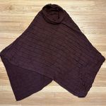 Cowl neck sweater poncho Purple Size undefined Photo 0