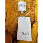 MISA Los Angeles  Mustard Yellow Smocked Ruffle Tiered Maxi Dress XS Photo 6