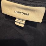 Burberry  uniform Women's Black T-Shirt logo tee very black size small no flaws Photo 2