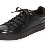 Rag and Bone Rb1 Low Top Liquid Shine Leather Black Sneakers Photo 12