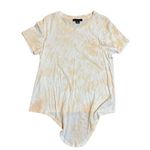 Sanctuary  orange / white tie dye front tie shirt sz M Photo 5