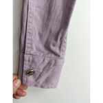Rachel Comey  Women's Solid Long Sleeve Button Front Denim Jacket Purple Size 6 Photo 2