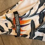 Boohoo Floral Tie Shoulder Tropical Leaf High-cut One Piece Swimsuit size 16 Photo 9