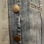 J.Crew Indigo Blue Denim Cropped Jacket Buttons Acid Wash x-small Photo 8