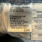 AG Adriano Goldschmied Isabelle High Rise Straight Crop Raw Hem Jeans Size 24 Photo 4