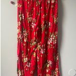 Joe Benbasset Red Floral Hawaiian Palazzo Pants Photo 4