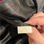 Milly Beautiful Red & Black Circle Check 100% Wool Cape Lined Rare Photo 6