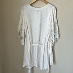 Stone Cold Fox  ivory silk crocheted lace sleeve robe Photo 8