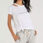 Anthropologie N:philanthropy Zander You Make Me Smile Cutout Crewneck Tee Photo 0