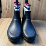 Tretorn  Women’s Lia Navy Short Rain Boots with Red White Blue Logo Sock‎ size 7 Photo 1