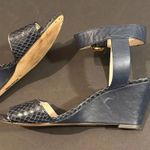 Louise et Cie Navy Blue Strappy Wedge Heel Sandals size 9 Photo 5