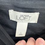 Loft Vintage Y2K Babydoll Black Cami Top Gold Lace Trim Sleeveless Tank Blouse L Photo 2