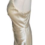 TS Couture -SATIN FEEL CREAM COLOR GOWN-SIZE SMALL Photo 4