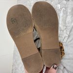 Beast Fashion  Suede Leopard Bow Open Toe Espadrille Platform Wedge Sandal Size 7 Photo 6