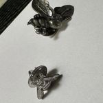 Lot Of 2 Silver Tone Brooch Tack Lapel Pins Bumble Bee Insect Photo 0