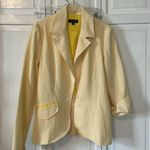 Lia Kes Yellow Seersucker Women's Blazer Photo 8