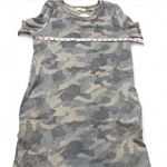 ‎Ruffled Bell Sleeve Camo Dress Green Photo 11