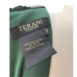 Terani Couture Cape Sleeve Sequin V neck Closed Back Long Formal Gown Size 6 Photo 10