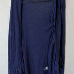 Lilly Pulitzer  XS‎ Navy Blue Ruffle Trim Open Cardigan Sweater Photo 0