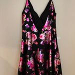 B Darlin Darlin B Black Dress Floral Photo 1