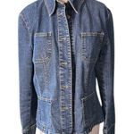 Tribal Blue Jean Jacket Classic Stretch Denim Classic Fit. Size 12 Photo 0