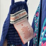 Flying Tomato Embellished Halter Maxi Dress Blue Green pink embroidered M summer Photo 3