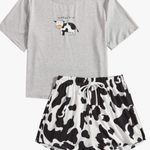 Amazon cow print pajama set Photo 0