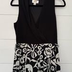 Talbots  Women’s 10 Black White Patterned Dress Vintage Photo 0