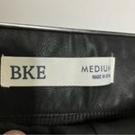 BKE  black faux leather leggings pants women’s size medium punk motorcycle party Photo 2