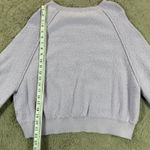 Free People  XS Pullover Knit Sweater Long Sleeve Lavender‎ Textured Cozy Relaxed Photo 6