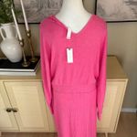 Anthropologie Daily Practice Pink Ribbed Barre Midi V Photo 4