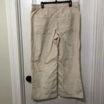 Madewell  Women's‎ Cropped Pants Size 33 Petite Cream Ribbed Emmett Wide Leg NWT Photo 4