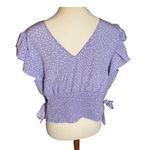 SheIn Polka Dot Crop Top With Scrunched Bottom Photo 1