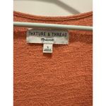 Madewell Texture & Thread Women’s Sz Large Ruffle Sleeve Tank Top Romantic Coral Photo 3