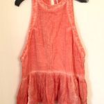 Free People  Orange Loose Tunic gathered Bottom XS Photo 0