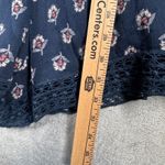 Abercrombie & Fitch Abercrombie &‎ Fitch Navy Floral Romper Womens M Boho Festival Lace Trim Photo 10