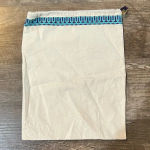 Tory Burch NEW  Drawstring Accessories Travel Storage Cotton Beige Photo 0