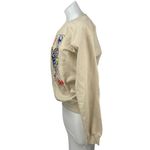 Billionaire Girls Club Queen of Hearts Beige Graphic Sweatshirt Sweater Top S Photo 3