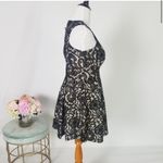 Heart soul ‎ Lace Fit & Flare Party Dress Sleeveless Black Beige M Photo 2