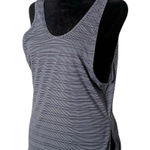 Athleta  Max out Tank Top Blue Striped Womens XS Side Tie Workout‎ Activewear Photo 0