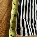 TWOI Design Lab Pin Striped High Waist Straight Leg Pull On Casual Pants Office Black Photo 5