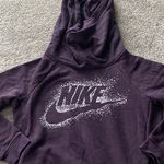 Nike  Women's Pullover Hoodie Purple Graphic Logo Sweatshirt Size S Photo 1