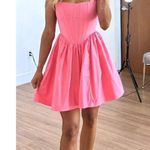 STAUD Landscape Corset Minidress in Lollipop Size US 0 Pink Photo 11