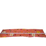 Made in Italy Orange Floral Scarf 100% Polyester Sheer Lightweight Wrap Photo 5