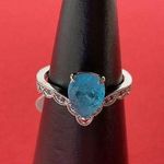 Bomb Party RBP2940 Natural Fusion Quartz on Rhodium Size 7 Ring NWT Photo 0