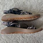 Chacos Chaco ZCloud X2 Double Strap Toe Loop Multicolor Sport Sandals Tan Blue Water Photo 5